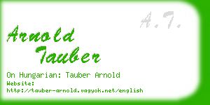 arnold tauber business card